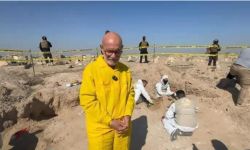 بدلالة القيسي.. العثور على مقبرة جماعية في الفلوجة تعود للنظام المباد